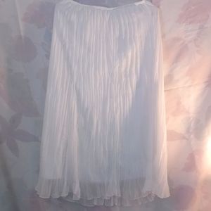 Ruby Rd Petite White Long Skirt Size 6p